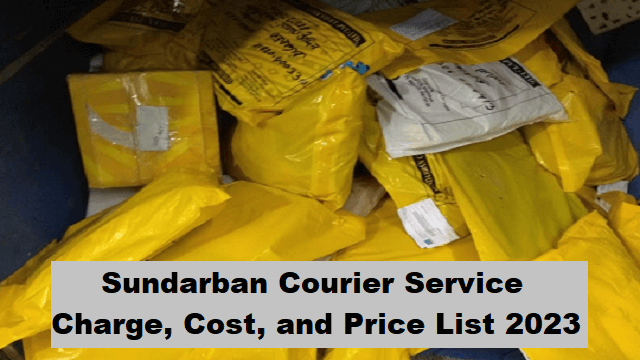 Sundarban Courier Service Charge, Cost, and Price List 2023